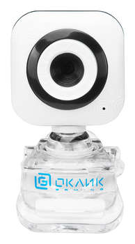 Веб-камера Oklick Камера Web Оклик OK-C8812 белый 0.3Mpix  USB2.0 с микрофоном