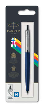 Ручка PARKER Jotter Color синий M синие чернила блистер 2123427