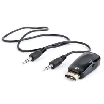 Кабель Bion Expert Bion Переходник HDMI 1.4 - VGA и стерео-аудио, 19M/DB15F & miniJack 3.5mm [BXP-A-HDMI-VGA-02]