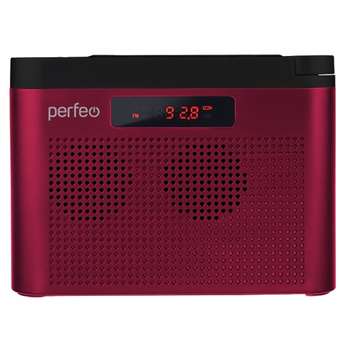 Радиоприемник Perfeo цифровой ТАЙГА FM+ 66-108МГц/ MP3/ встроенный аккум,USB/ бордовый  [PF_C4940]