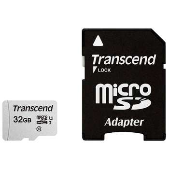 Карта памяти Transcend Micro SecureDigital 32Gb TS32GUSD300S-A {MicroSDHC Class 10 UHS-I, SD adapter}