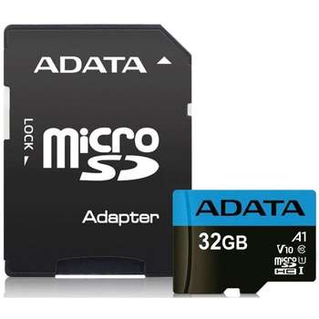 Карта памяти A-DATA Micro SecureDigital 32Gb AUSDH32GUICL10A1-RA1 {MicroSDHC Class 10 UHS-I, SD adapter}