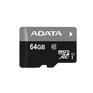 Карта памяти A-DATA Micro SecureDigital 64Gb AUSDX64GUICL10-RA1 {MicroSDXC Class 10 UHS-I, SD adapter}