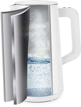 Чайник/Термопот KITFORT Чайник электрический KT-6115-1 1.5л. 1800Вт белый корпус: металл/пластик