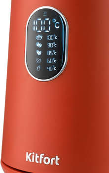 Чайник/Термопот KITFORT Чайник электрический KT-6115-3 1.5л. 1800Вт красный корпус: металл/пластик