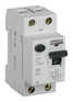 Автоматический выключатель IEK Выключатель дифф.тока УЗО MDV15-2-025-030 ВД1-63 Generica 25A 4.5kA 30мА AC 2П 230В 2мод серый