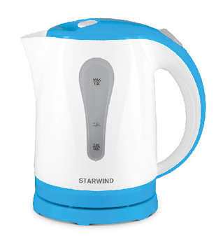Чайник/Термопот STARWIND Чайник электрический SKP1217 1.8л. 2200Вт белый/голубой