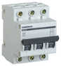 Автоматический выключатель IEK Выключатель автоматический MVA25-3-025-C Generica 25A тип C 4.5kA 3П 400В 3мод серый