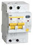 Автоматический выключатель IEK Выключатель автом. дифф. тока MAD12-2-016-C-030 АД12М 16A тип C 4.5kA 30мА A 2П 230В 3мод белый