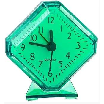 Акустическая система Perfeo Quartz часы-будильник "PF-TC-002", ромб. 7,5*8,5 см, зелёные