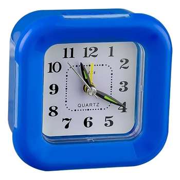 Акустическая система Perfeo Quartz часы-будильник "PF-TC-003", квадратные 9,5*9,5 см, подсветка, синие