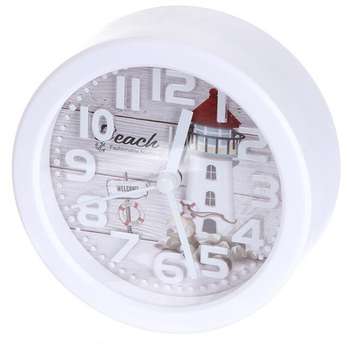 Акустическая система Perfeo Quartz часы-будильник "PF-TC-013", круглые диам. 10,5 см, маяк