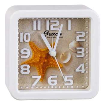 Акустическая система Perfeo Quartz часы-будильник "PF-TC-014", квадратные 10,5*10,5 см, маяк