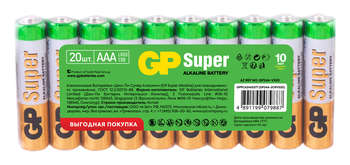 Аккумулятор GP Батарея Super Alkaline 24A LR03 AAA