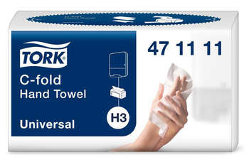 Полотенца бумажные TORK Singlefold Universal 2-хслойная 120лист. натуральный цвет