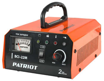 Автоаккумулятор, зарядное устройство Patriot Зарядное устройство BCI-22M