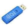 Карта памяти 5Bites RE2-100BL USB2.0 Устройство ч/з карт памяти  / SD / TF / USB PLUG / BLUE