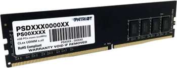 Оперативная память Patriot Память DDR4 16Gb 2400MHz PSD416G240081 Signature RTL PC4-19200 CL17 DIMM 288-pin 1.2В single rank Ret