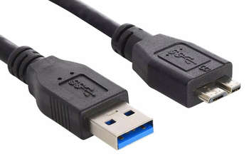Кабель BURO MK30-AM-1.5 micro USB 3.0 B  1.5м черный