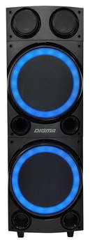 Музыкальный центр Digma Минисистема MS-14 черный 600Вт FM USB BT micro SD