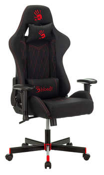 Игровое кресло A4TECH Кресло игровое Bloody GC-850 черный ромбик крестов.