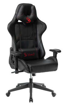 Игровое кресло A4TECH Кресло игровое Bloody GC-500 черный эко.кожа крестов.