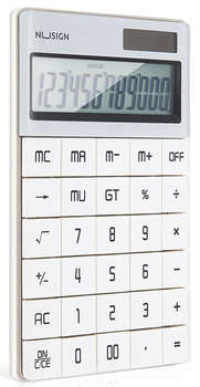 Калькулятор DELI настольный Nusign ENS041 белый 12-разр.
