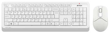 Комплект (клавиатура+мышь) A4TECH Клавиатура + мышь Fstyler FG1012 клав:белый мышь:белый USB беспроводная Multimedia