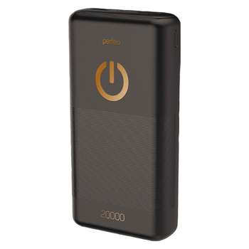 Зарядное устройство, аккумулятор Perfeo Powerbank 20000 mah + Micro usb /In Micro usb /Out USB 1 А, 2.1A/ Black