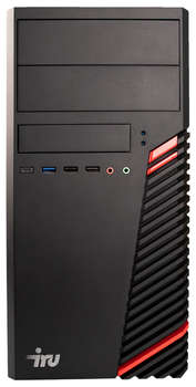 Компьютер, рабочая станция iRU Office 510H4SM MT PG G6400 4Gb SSD240Gb UHDG 610 Free DOS GbitEth 400W черный (1685060)