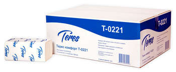 Полотенца бумажные ТЕРЕС Comfort Eco 2-хслойная 150лист. белый