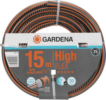Поливочное оборудование GARDENA Шланг Highflex 1/2" 15м поливочный армированный черный/оранжевый