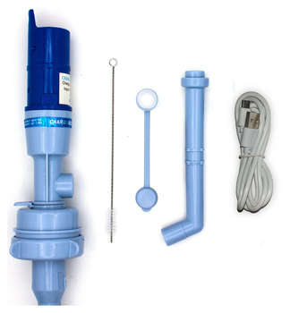 Кулер для воды AQUA WORK Помпа для 19л бутыли A1 AC 220 электрический голубой/синий