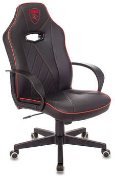 Игровое кресло ZOMBIE Кресло игровое VIKING XS черный эко.кожа крестов. пластик