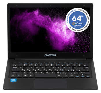 Ноутбук Digma EVE 11 C422 Celeron J4005 4Gb SSD64Gb Intel UHD Graphics 600 11.6" IPS HD