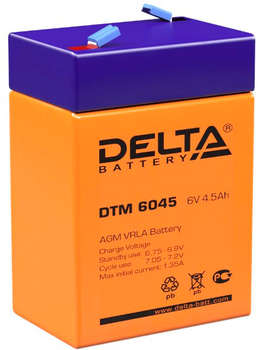 Аккумулятор для ИБП Delta Батарея для ИБП DTM 6045 6В 4.5Ач