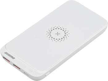 Зарядное устройство, аккумулятор Digma Мобильный аккумулятор DGPQ10E 10000mAh QC3.0/PD3.0 3A беспров.зар. белый