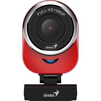 Веб-камера Genius Web-камера QCam 6000 Red {1080p Full HD, вращается на 360°, универсальное крепление, микрофон, USB} [32200002408]