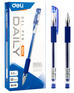 Ручка гелевая DELI Ручка гелев. Daily E6600SBlue прозрачный d=0.5мм син. черн. резин. манжета
