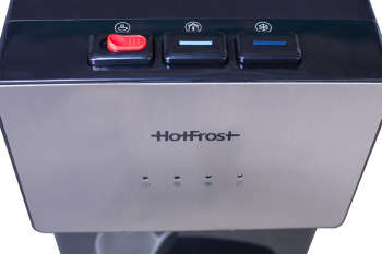 Кулер для воды HotFrost Кулер V400AS напольный компрессорный серебристый/черный