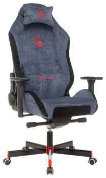 Кресло A4TECH игровое Bloody GC-470 синий с подголов. крестов. металл