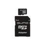 Карта памяти Qumo Micro SecureDigital 8Gb QM8GMICSDHC10U1 {MicroSDHC Class 10, SD adapter, UHS-I}