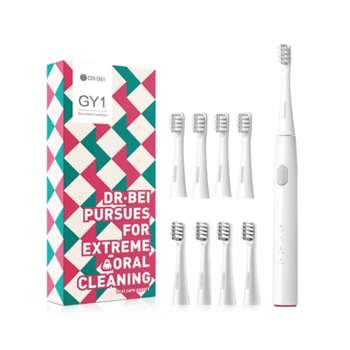Зубная щетка DR.BEI Звуковая электрическая Sonic Electric Toothbrush GY1 белая  YMYM GY1 WHITE 8