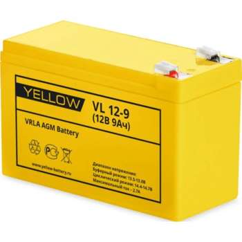 Аккумулятор для ИБП Yellow Battery АКБ VL 12-9 YELLOW VL 12-9
