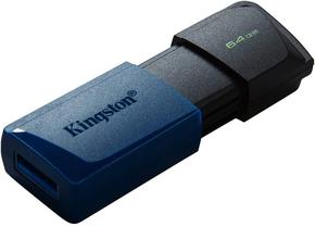 Flash-носитель Kingston Флеш Диск 64Gb DataTraveler Exodia M DTXM/64GB USB3.0 черный/синий