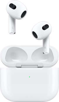 Наушники Apple Гарнитура вкладыши AirPods 3 A2565/A2564/A2566 MagSafe белый беспроводные bluetooth в ушной раковине