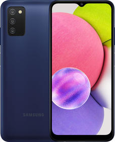Смартфон Samsung SM-A037F Galaxy A03s 32Gb 3Gb синий моноблок 3G 4G 2Sim 6.5" 720x1600 Android 10 13Mpix 802.11 b/g/n GPS GSM900/1800 GSM1900 TouchSc microSD max1024Gb