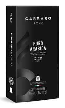 Кофе Carraro капсульный Puro Arabica упаковка:10капс. Nespresso