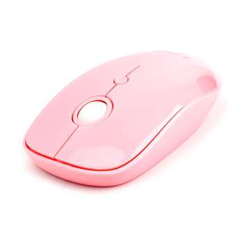 Мышь Gembird беспров. MUSW-390, 2.4ГГц, 2 кнопки + колесо кнопка,1000DPI розовый глянец