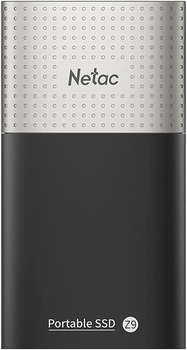 Внешний накопитель Netac Накопитель SSD USB-C 500Gb NT01Z9-500G-32BK Z9 1.8" черный